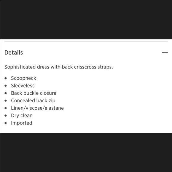 Club Monaco Amabel Dress in Black. - Picture 7 of 7